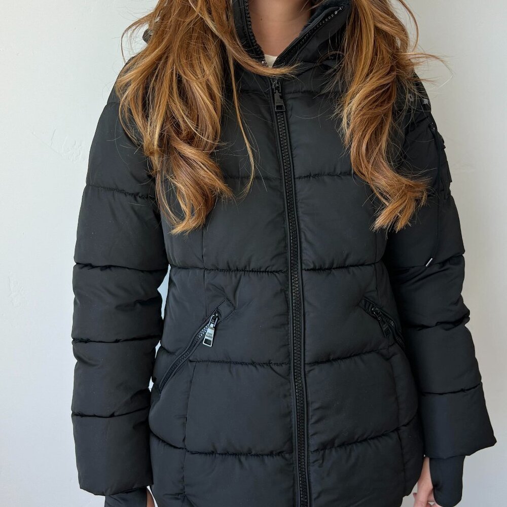 Steve Madden Women's Hooded Puffer Jacket